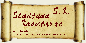 Slađana Košutarac vizit kartica